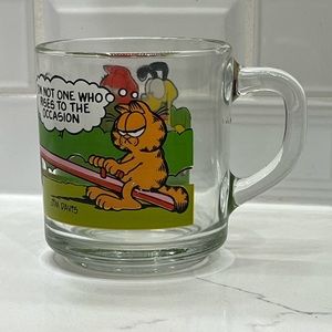 Vintage Garfield McDonalds glass mug